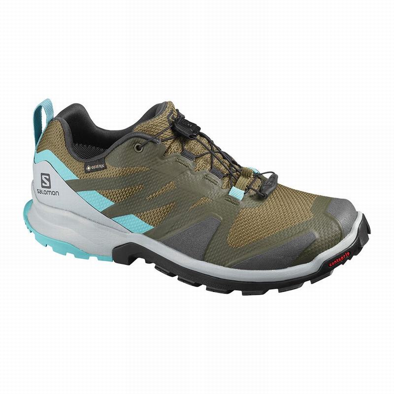 Salomon XA ROGG GTX W Zapatillas Trail Running Mujer - Verde Oliva - Colombia (78325-PZUQ)